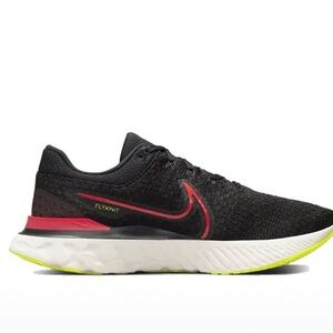 Nike React infinity fly knit runner shoes red and black siren red volt size 14